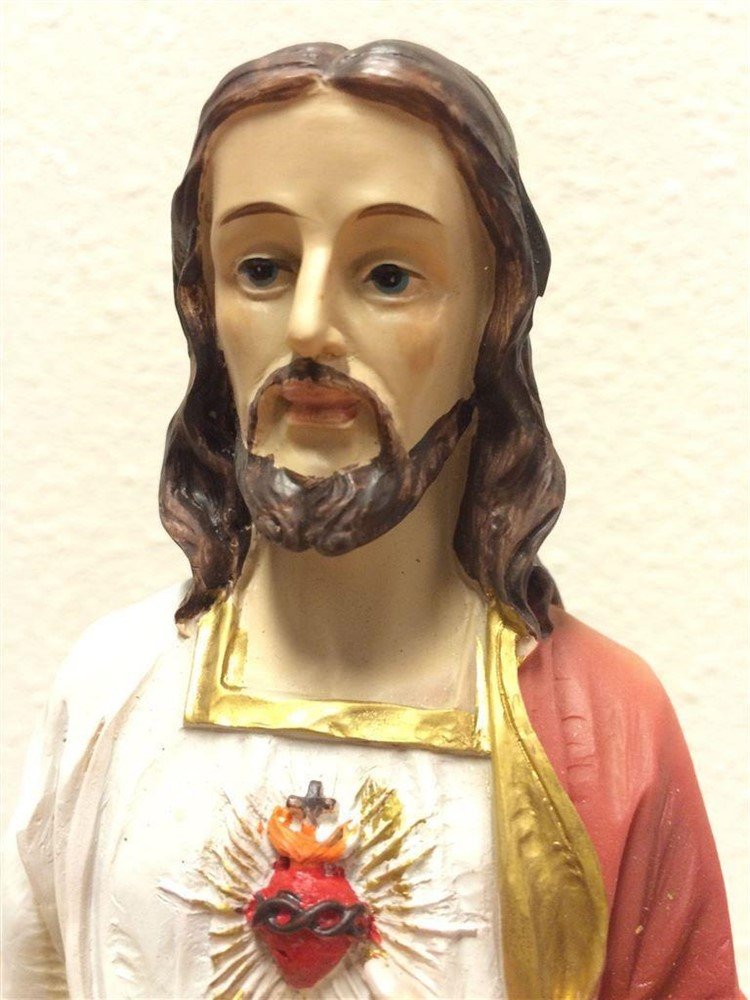 Heilig hart beeld, prachtig kleurvolbeeld -Here Jezus - Afbeelding 4