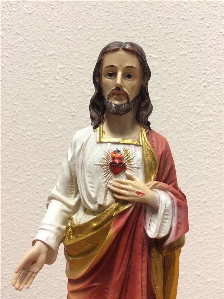 Heilig hart beeld, prachtig kleurvolbeeld -Here Jezus - Afbeelding 5
