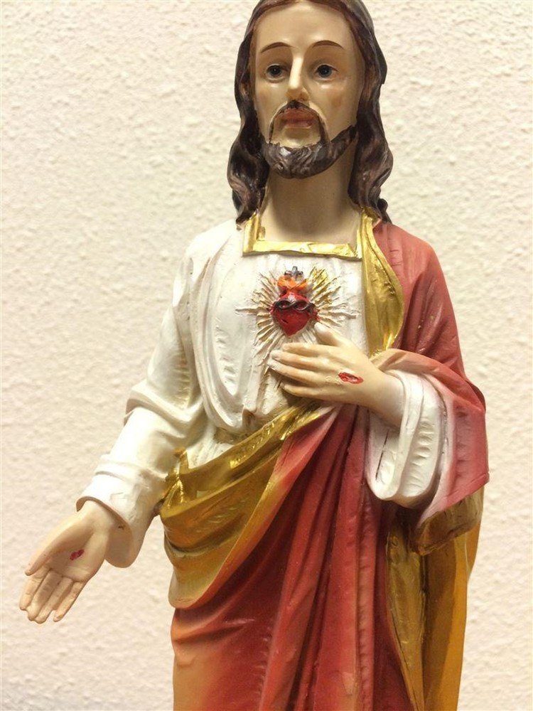 Heilig hart beeld, prachtig kleurvolbeeld -Here Jezus - Afbeelding 3