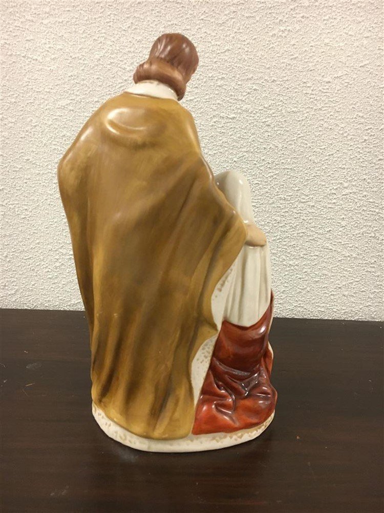 Josef en Maria met Jezus in de kribbe, porselein - Afbeelding 6