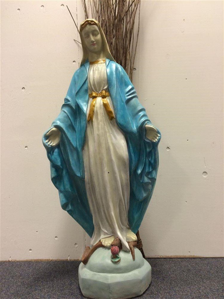 Kerkbeeld Maria groot in kleur,prachtig beeld-maria-graf - nr. 1