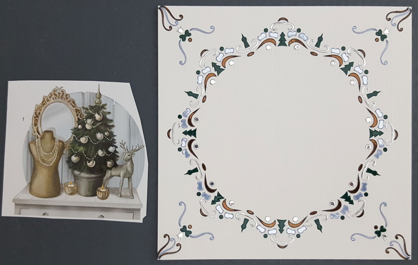 Kerstboompje staat op de tafel - Afbeelding 2