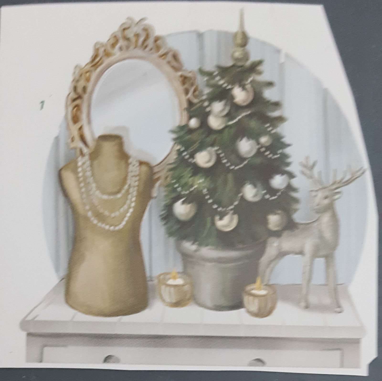 Kerstboompje staat op de tafel - Afbeelding 3