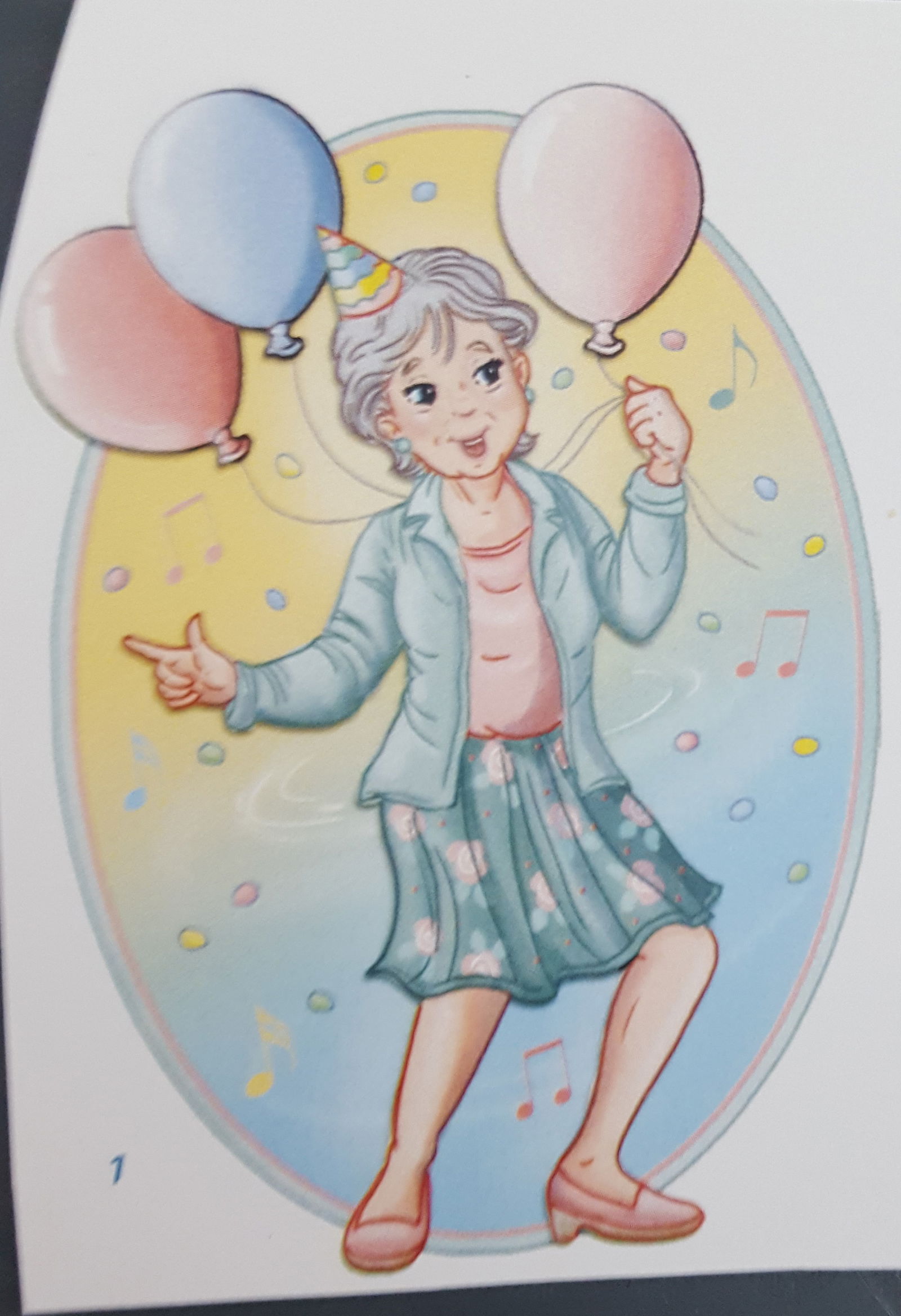 VROUWEN --- Oudere vrouw met ballonnen - Afbeelding 3