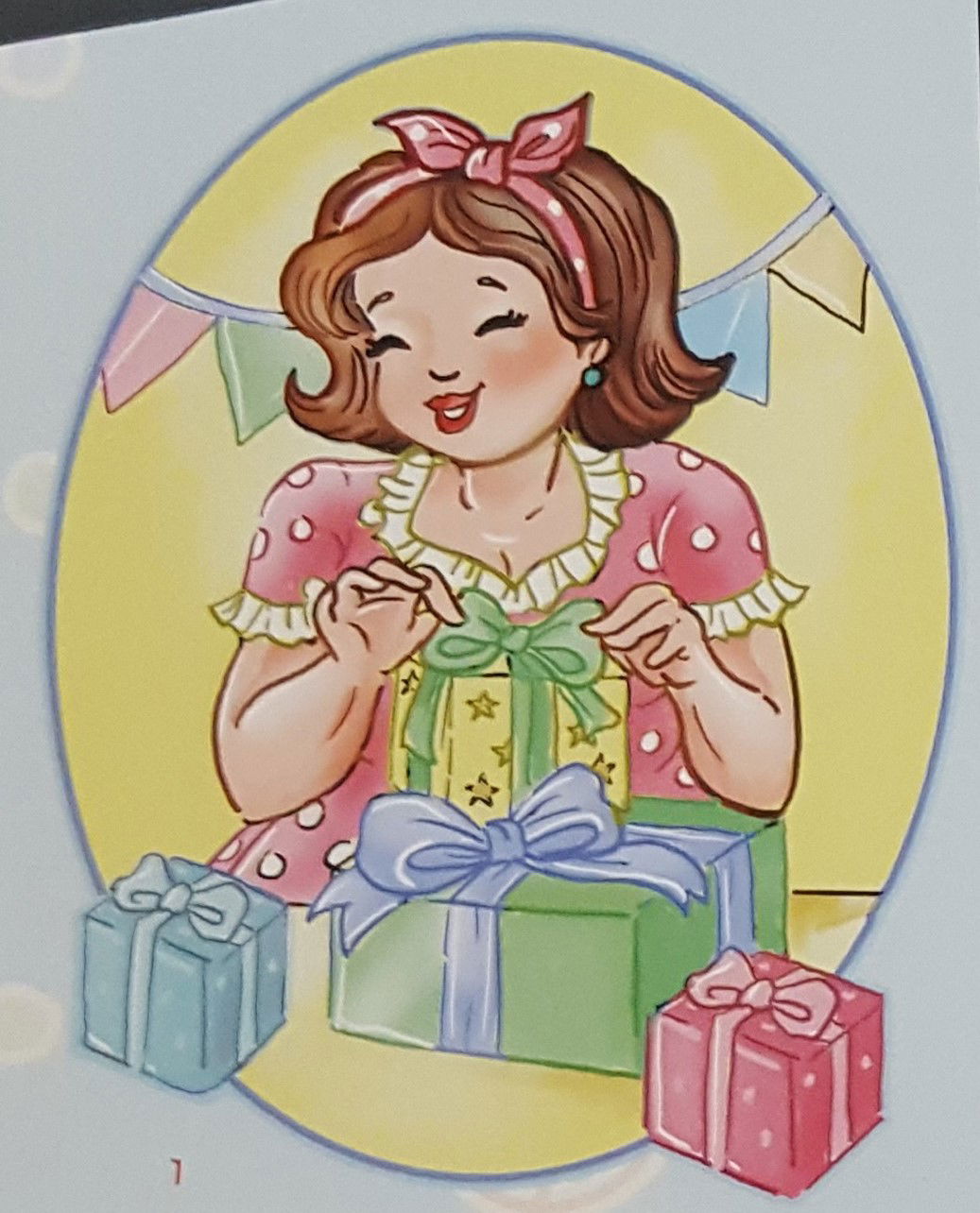 VROUWEN --- Bubbly Girl met diverse cadeaus - Afbeelding 3