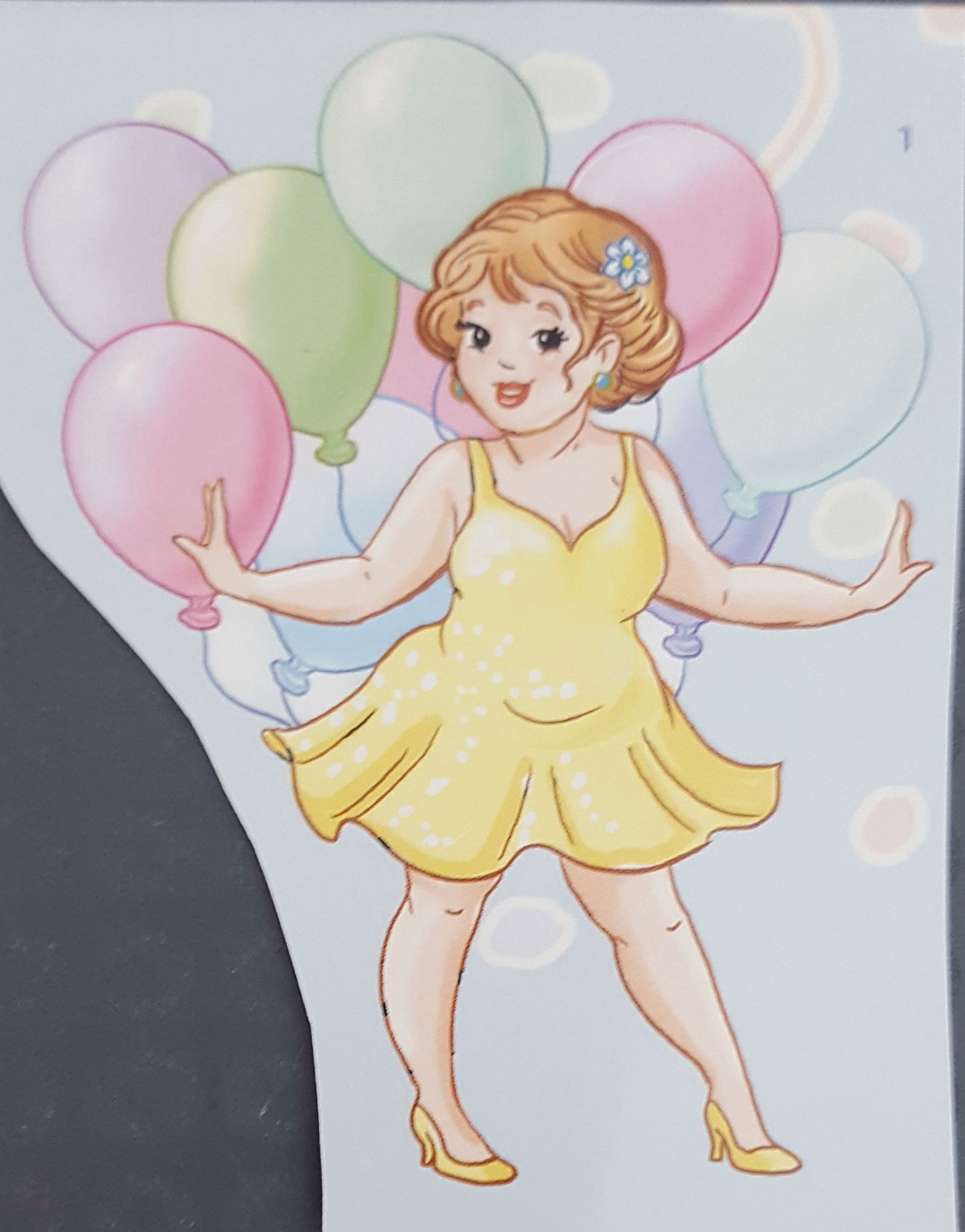 VROUWEN --- Bubbly Girl met ballonnen - Afbeelding 3