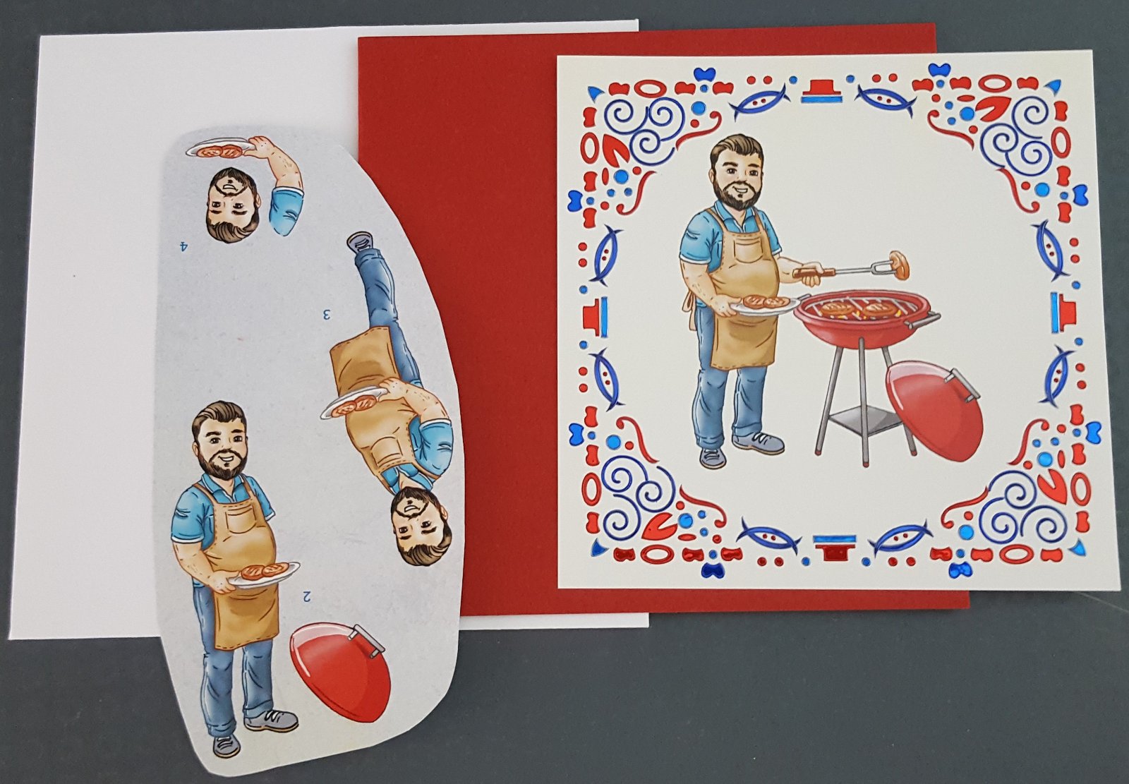 MANNEN --- Big Guy aan het barbecueën - nr. 1