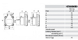 Inbouw contactdoos grijs 230V 16A IP54 - 1 - Thumbnail