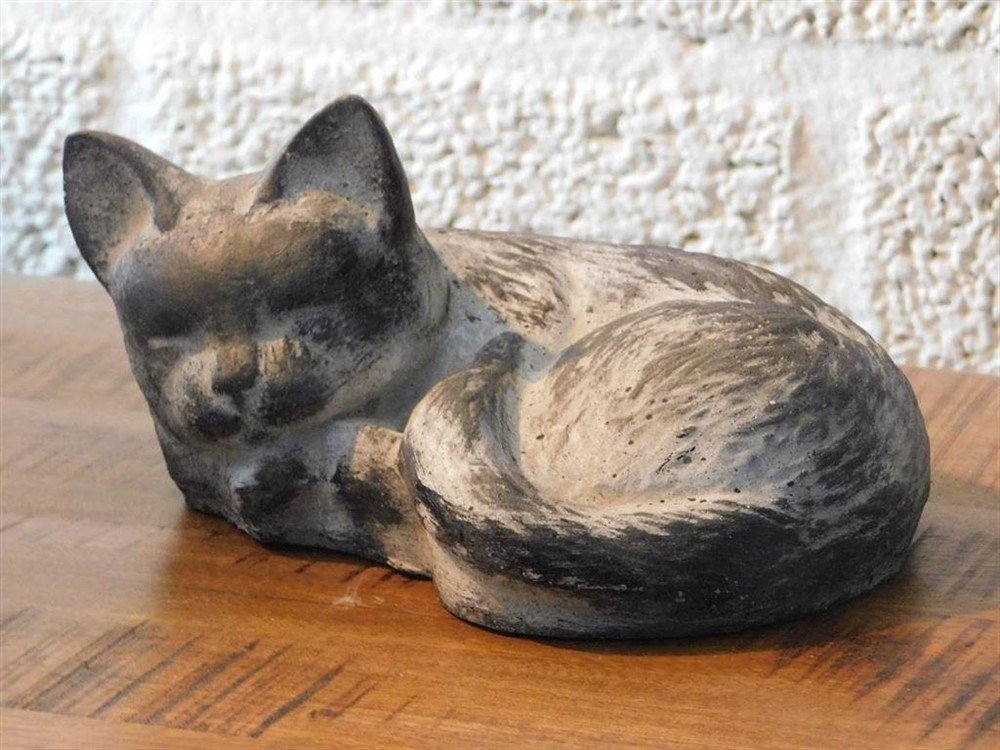 Poes , kat, stenen beeld, voor binnen en buiten - nr. 1