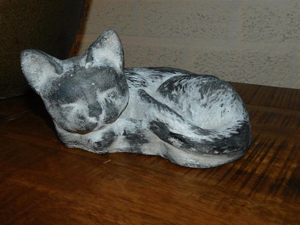 Poes , kat, stenen beeld, voor binnen en buiten - Afbeelding 7