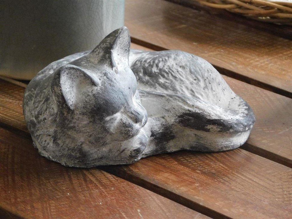 Poes , kat, stenen beeld, voor binnen en buiten - Afbeelding 8