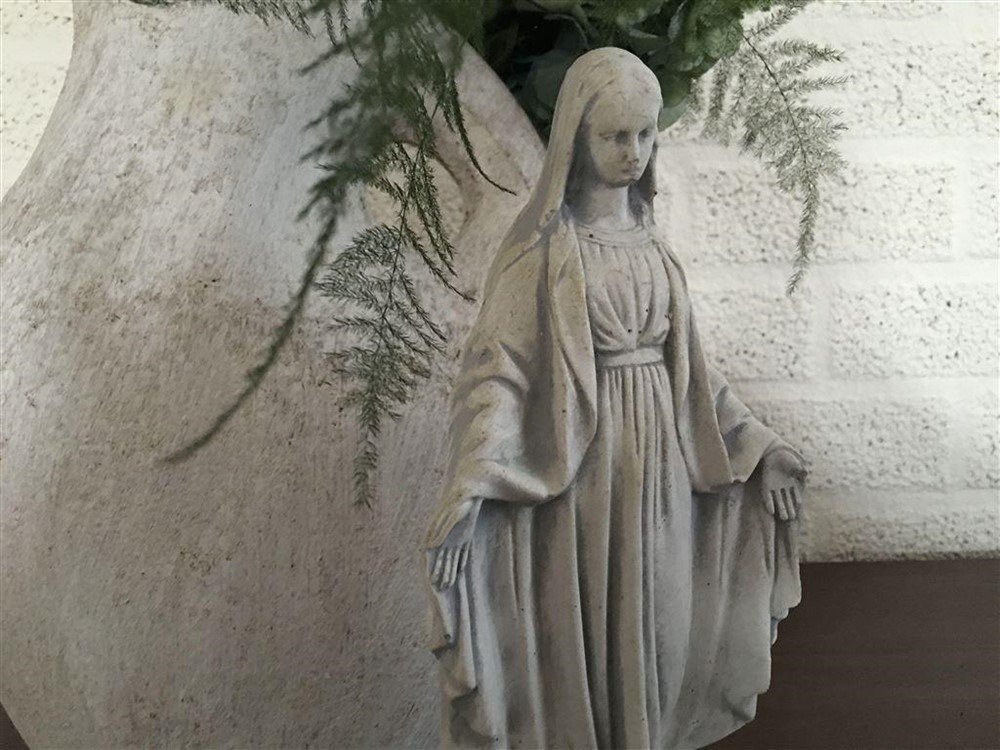 Madonna beeld, vol steen, small-beeld - Afbeelding 4