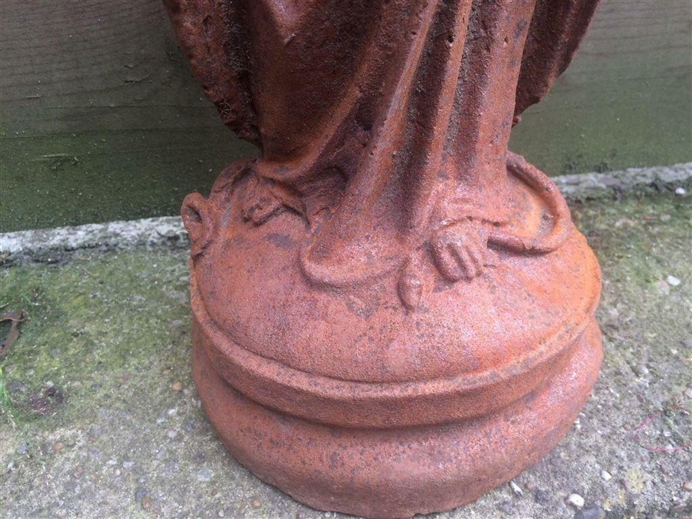 Madonna, Marie Gietijzer Figuur-tuin-graf Accessoires - Afbeelding 6