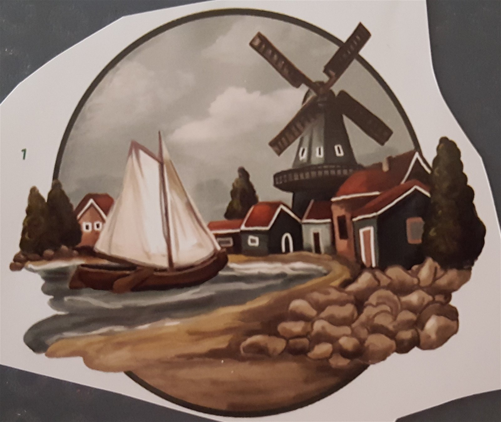HOLLAND --- Zeilboot voor de molen - Afbeelding 3