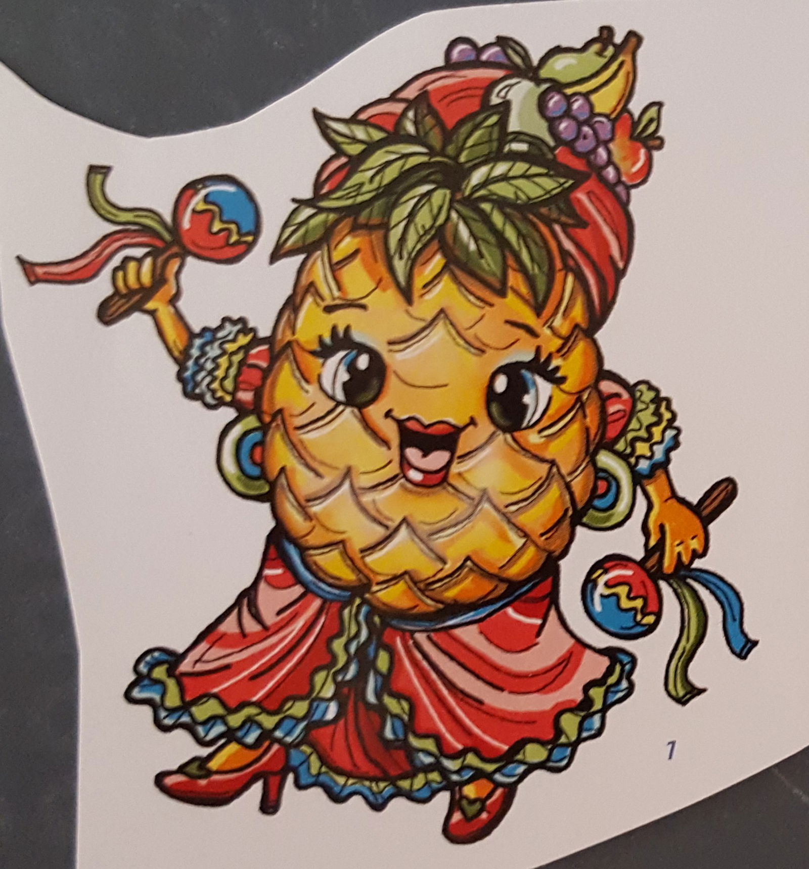 FRUIT --- Ananas aan het dansen - Afbeelding 3