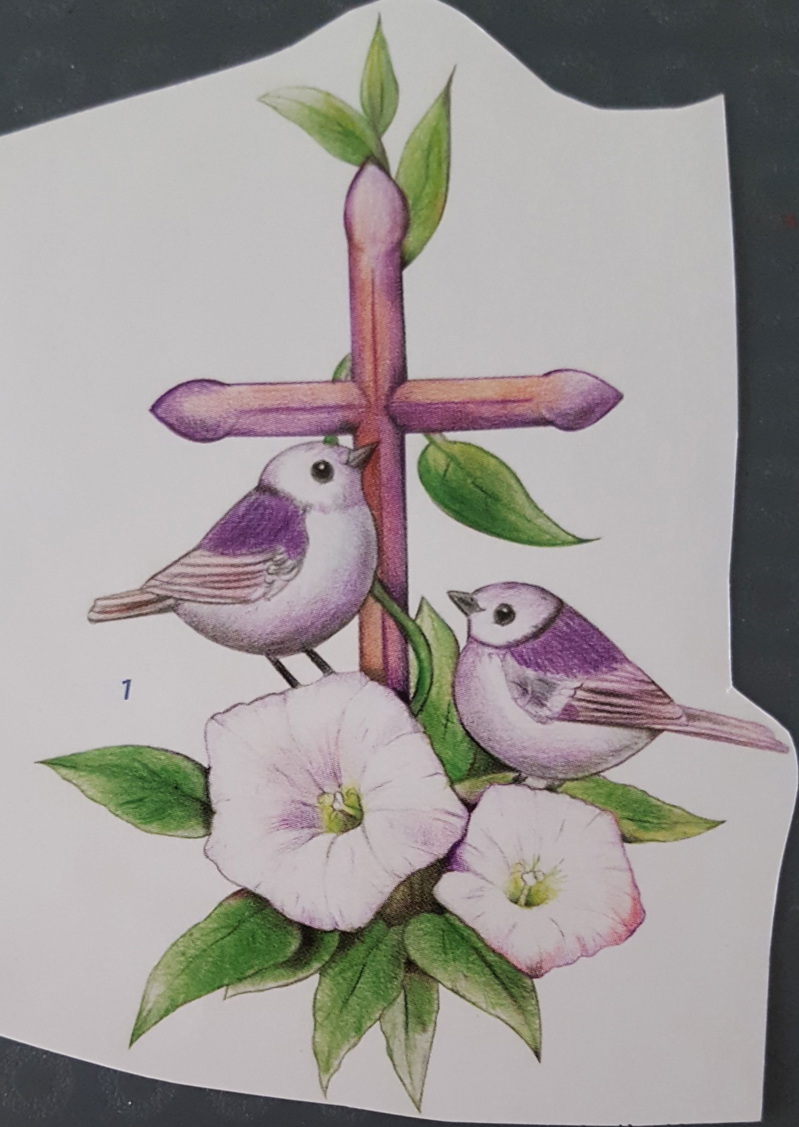 CONDOLEANCE --- Vogels bij het kruis - Afbeelding 3