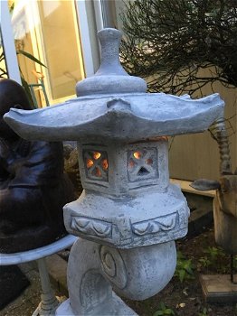 Rankei, stenen japanse lantaarn, L-lamp - 2