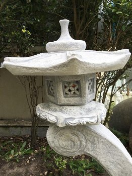 Rankei, stenen japanse lantaarn, XL-tuinlamp-deco-tuin - 4