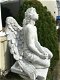 Uniek Engelbeeld, knielende grote Engel,tuin beeld-deco - 7 - Thumbnail