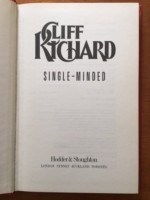 Single-minded - Cliff Richard - Afbeelding 2