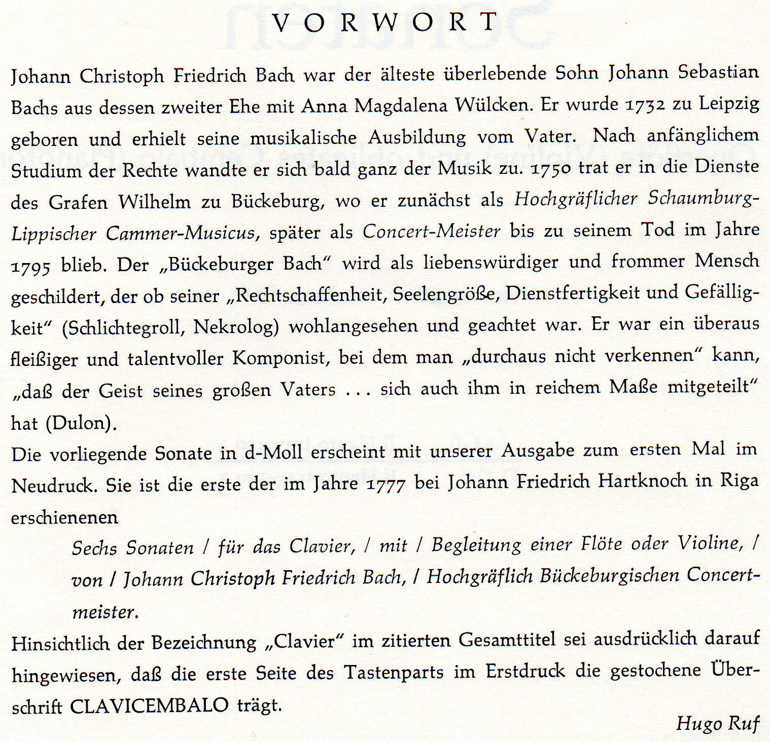 Piano/Dwarsfluit/viool sonate J.C.F. Bach,nst,uitg. B.Schott - Afbeelding 3