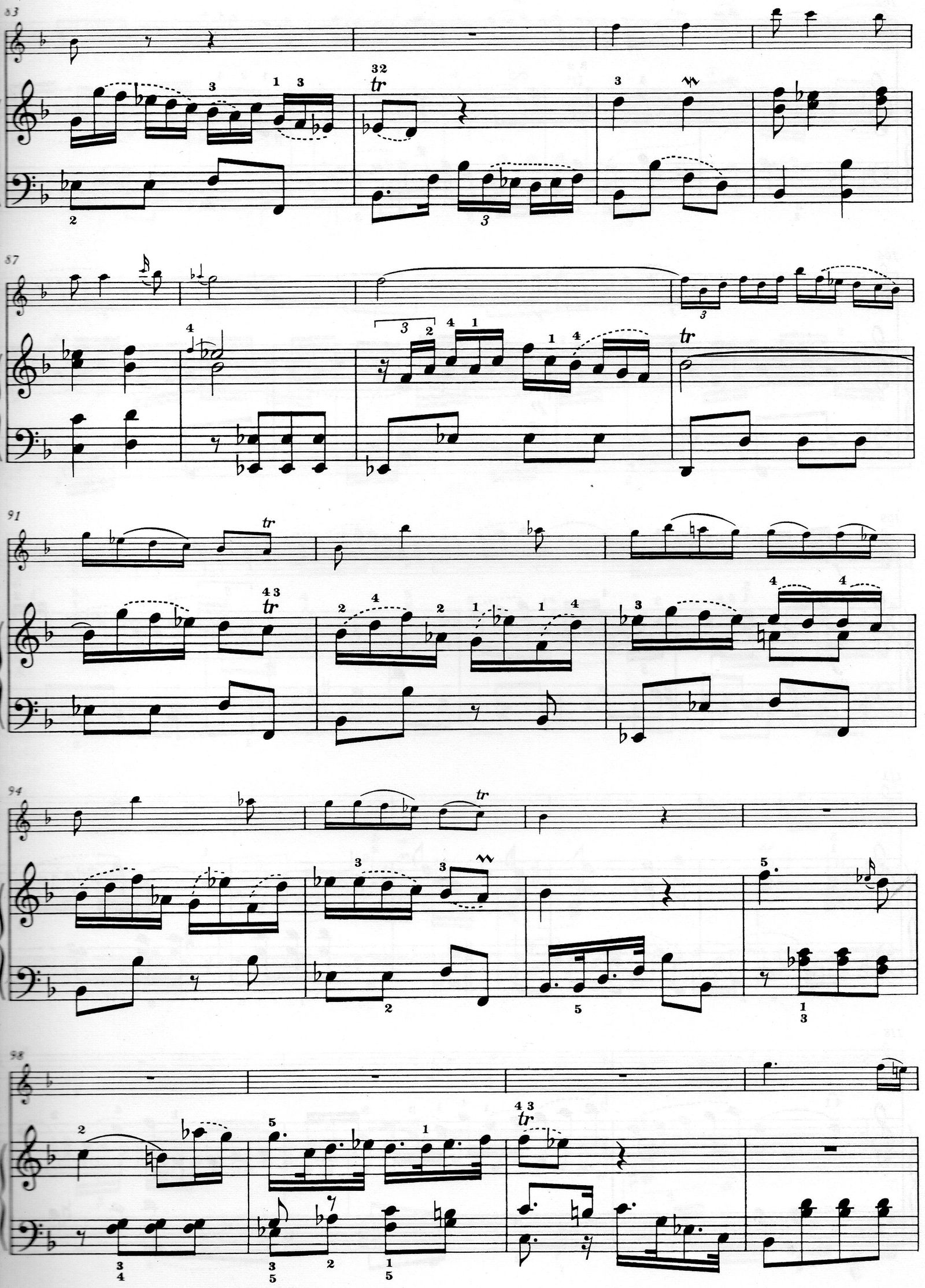 Piano/Dwarsfluit/viool sonate J.C.F. Bach,nst,uitg. B.Schott - Afbeelding 6