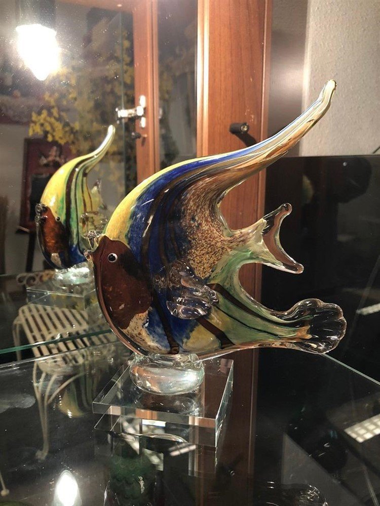 Mooi glas geblazen vis, fascinerende kleuren - glas-vis - Afbeelding 2