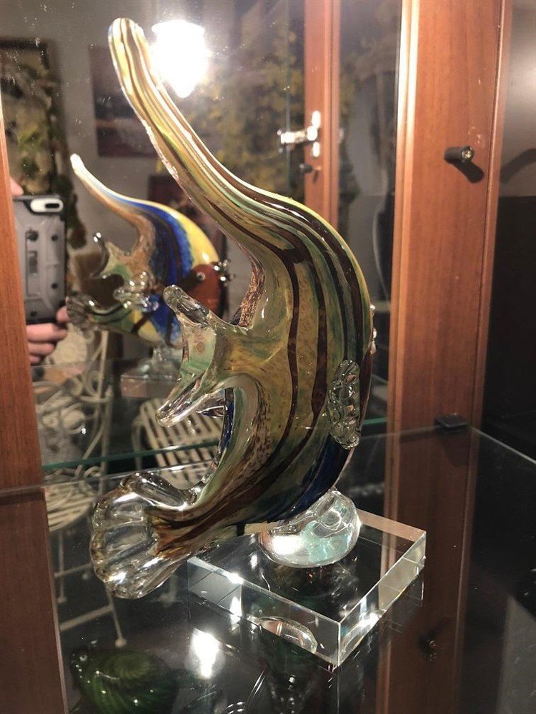 Mooi glas geblazen vis, fascinerende kleuren - glas-vis - Afbeelding 3