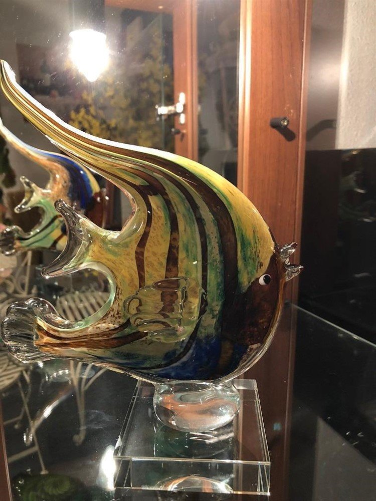 Mooi glas geblazen vis, fascinerende kleuren - glas-vis - Afbeelding 4