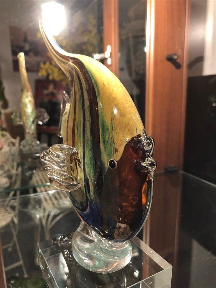Mooi glas geblazen vis, fascinerende kleuren - glas-vis - Afbeelding 5