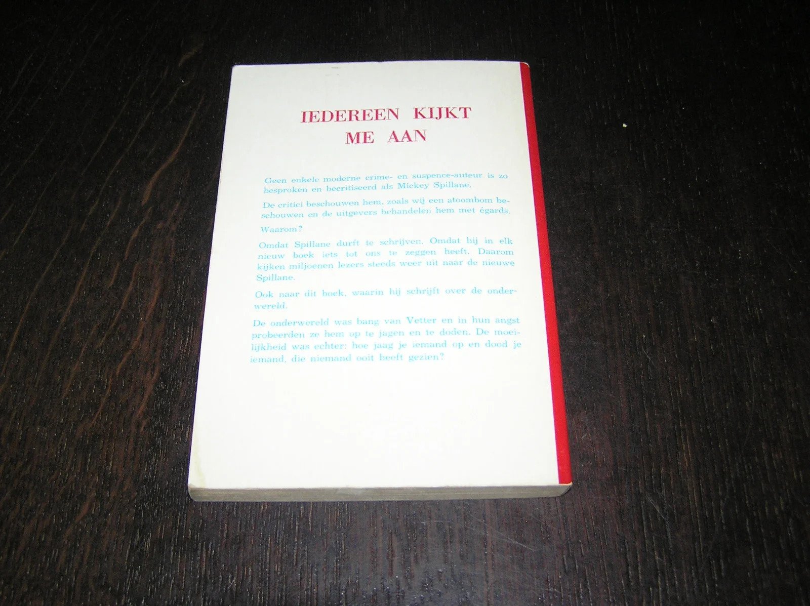Iedereen Kijkt Me Aan-Mickey Spillane - Afbeelding 2