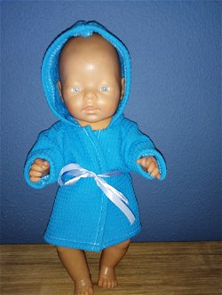 Baby born badjas blauw