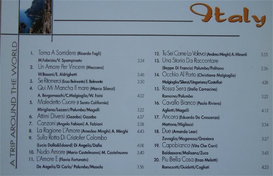 Te koop de originele CD A Trip Around The World: Italy. - 1
