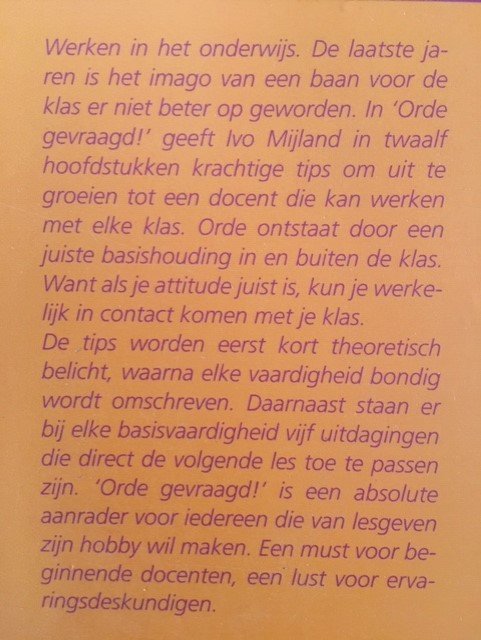 Orde gevraagd! (pedagogie) - Ivo Mijland - Afbeelding 2