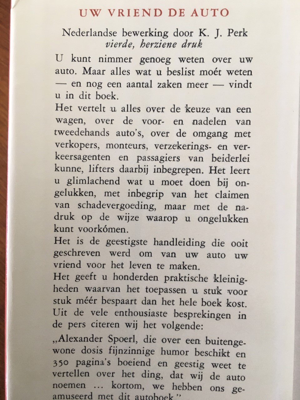 Uw vriend de auto - Alexander Spoerl - Afbeelding 3