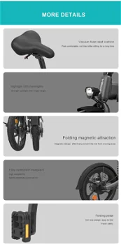 HIMO Z16 Folding Electric Bicycle 250W Motor Up To 80km Rang - 3