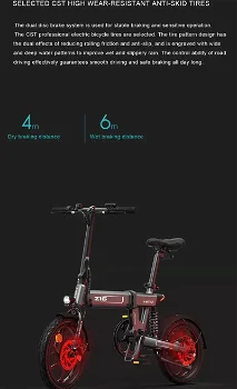 HIMO Z16 Folding Electric Bicycle 250W Motor Up To 80km Rang - 4