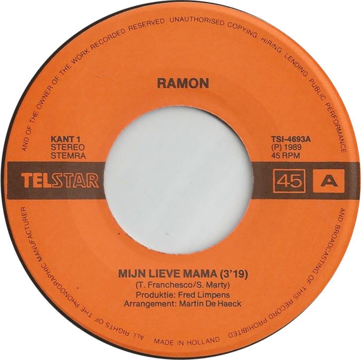 Ramon – Mijn Lieve Mama (1989) - Afbeelding 2