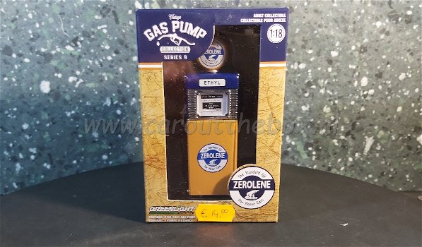 Zerolene gasoline gas pump 1:18 Greenlight - 2