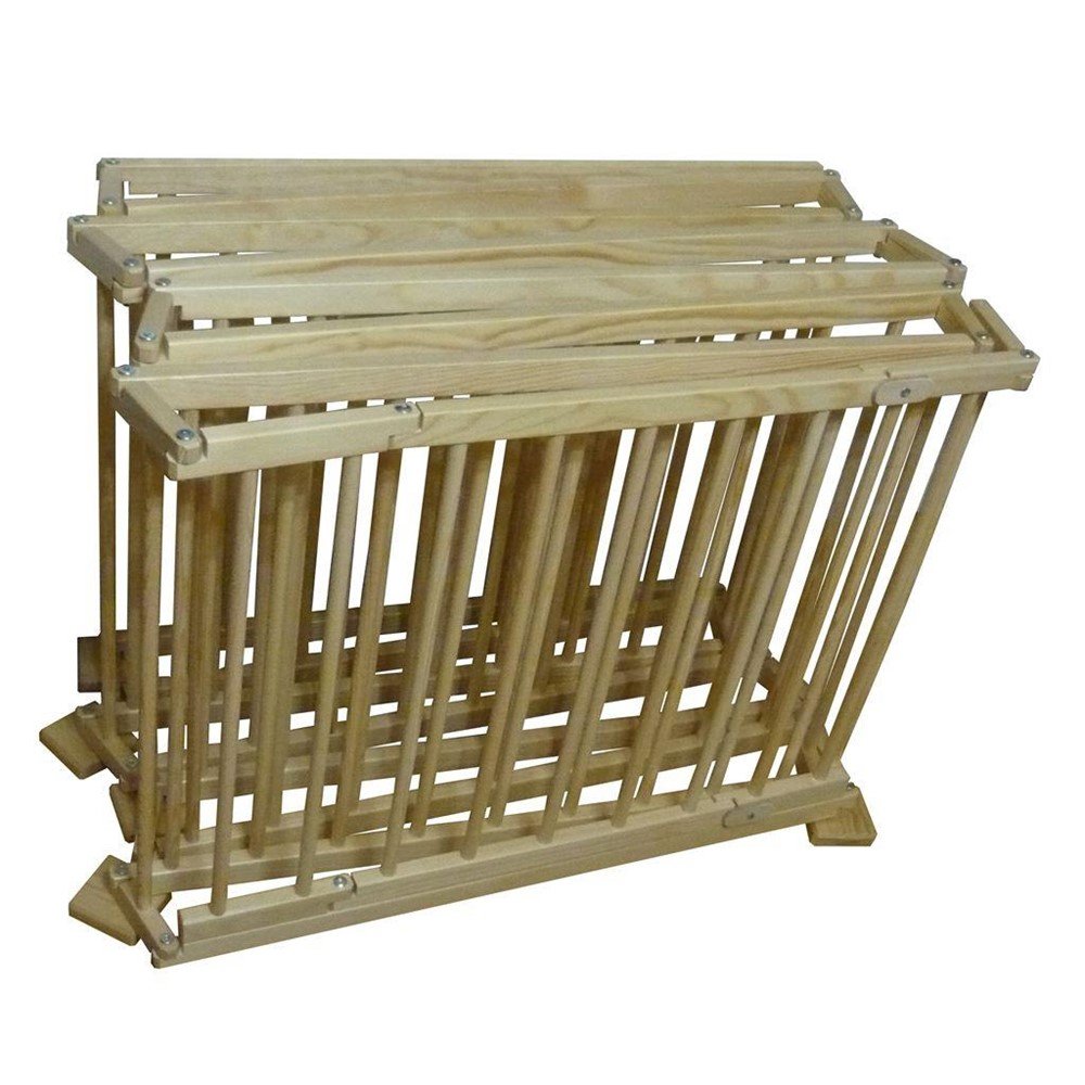 Houten grondbox met 8 panelen | inklapbaar | 191 x 191 cm - Afbeelding 5