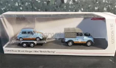 Land rover + Mini Cooper GULF kleuren 1:87 Schuco