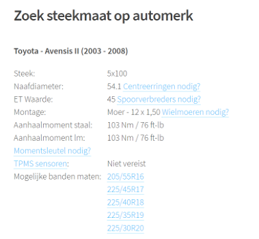 Winterbanden op stalen velgen voor Toyota Avensis 1998 - 2008 - 5