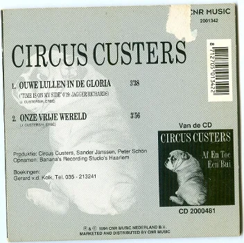 CD-Single Circus Custers ouwe lullen in de gloria/onze vrije wereld - 1