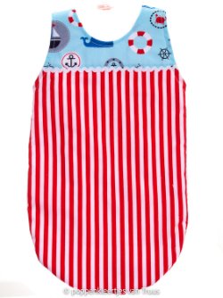 Chou Chou 36 cm Jongens slaapzak rood/wit/anker/boei