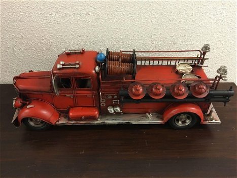 Handgemaakte brandweerauto-compleet met equipment - 1
