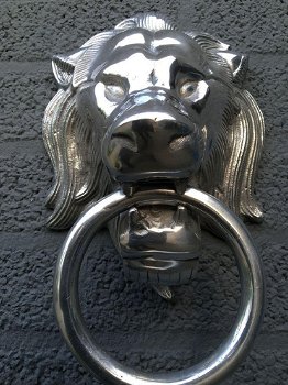Mooie aluminium impressie volle leeuwenkop-leeuw-hoofd - 2