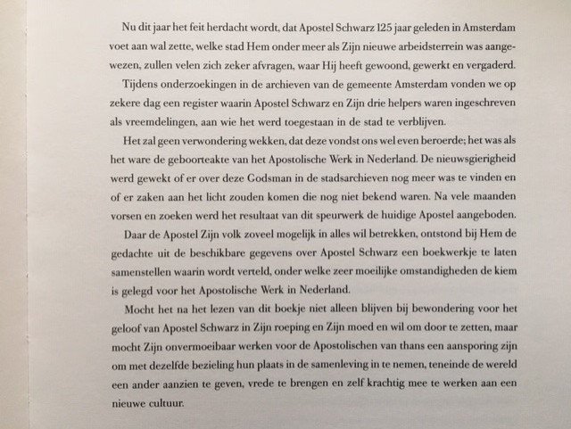 Het venster op F.W. Schwarz (grondlegger apostolische werk in NL) - Afbeelding 3
