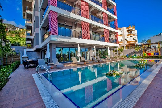 Turkije-Alanya moderne 1 slpk appartement, nabij Cleopatra strand - 0