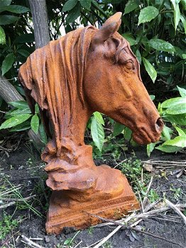 Paarden hoofd gemaakt van ijzer-paard-paardenhoofd - 4