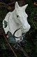 Paardenhoofd met ring, gietijzer-wit-paard-deco-tuin - 4 - Thumbnail